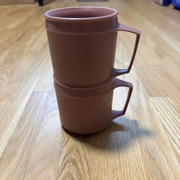 Aladdin Set of 2 VTG Retro Synergetics Double Wall Insulated Mugs Cups STACKABLE - Picture 6 of 6